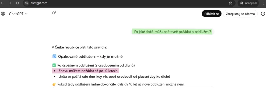 Po jaké době můžeme opětovně požádat o oddlužení?